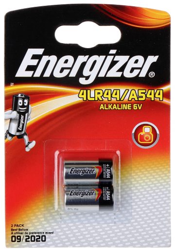 SĀRMU AKUMULATORU BATERIJA BAT-4LR44*P2 6 V 4LR44 ENERGIZER